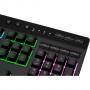 Геймърска клавиатура corsair k55 rgb pro gaming keyboard backlit zoned rgb led rubberdome, жична, usb, черна, ch-9226765-na