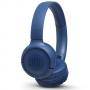 Безжични слушалки jbl t500bt, bluetooth 4.1, jbl pure bass sound, син, jblt500btblu - разопакован продукт