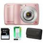 Цифров фотоапарат sony cyber shot dsc-s3000 pink + зарядно устройство с батерии + 2gb sd карта памет + sony калъфче - s3000p2okxxdi.ys