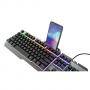 Геймърска клавиатура trust gxt 853 esca metal gaming keyboard us, 23796