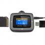 Fm трансмитер за кола energy sistem mp3 1100, usb конектор за зареждане на музика, с дистанционно управление, черен, ens381456