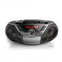 Cd радиокасетофон philips soundmachine az700t, bluetooth, nfc, usb, 12 w, mp3, fm, дистанционно управление, черен / сребрист, az700t/12