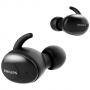 Безжични bluetooth слушалки philips upbeat bluetooth 5.0, in-ear earbuds, ipx4, 20 - 20 000 hz, 90 db, микрофон, черни, tat3215bk/00