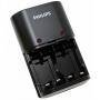 Зарядно устройство philips battery charger 1, 4 гнезда, 220 / 240 v,  4 батерии aaa 800 mah, черно, scb1450nb/12
