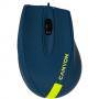 Оптична мишка canyon, жична, usb, 1.5 м кабел, 1000 dpi, 3 бутона, син / жълт, cne-cms11by