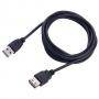 Удължителен кабел sbox usb-1022 :: usb 2.0, a-a, m / f, 2 м, черен, usb-1022