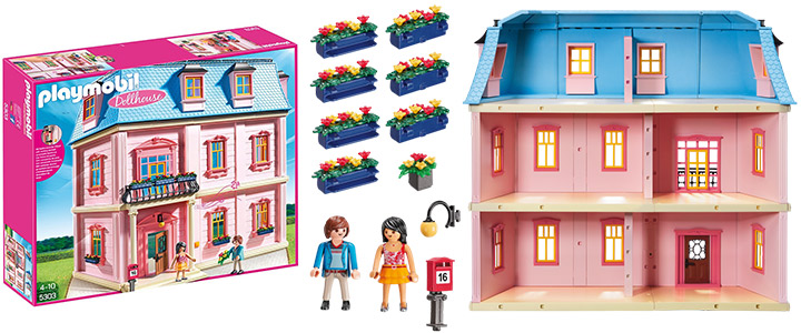 Комплект Плеймобил 5303 Романтична къща за кукли, Deluxe Dollhouse, Playmobil, 291130 