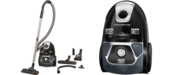 Прахосмукачка с торба Rowenta Compact Power, Телескопична тръба, 750W, RO3995EA