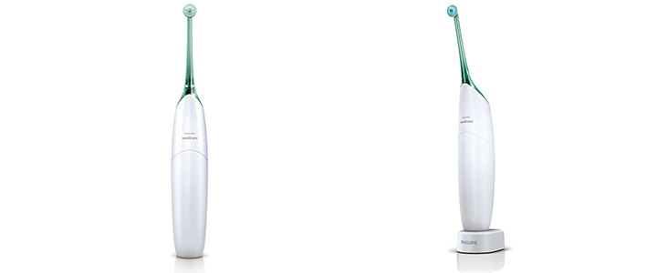 Зъбен душ Philips Sonicare AirFloss, Бял със зелено, HX8210/22