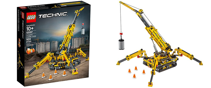 Конструктор Лего Стар Техник - Компактен верижен кран, LEGO Technic, 42097