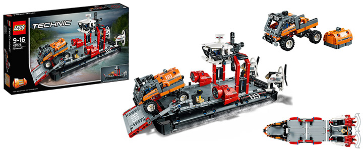 Конструктор Лего Техник - Кораб на въздушна възглавница, LEGO Technic, 42076