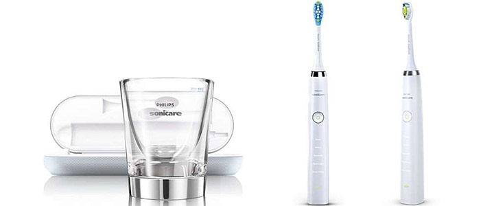 Електрическа четка за зъби Philips Sonicare DiamondClean HX9394/40, 5 режима, 4 глави, зареждаща чаша, USB зарядно
