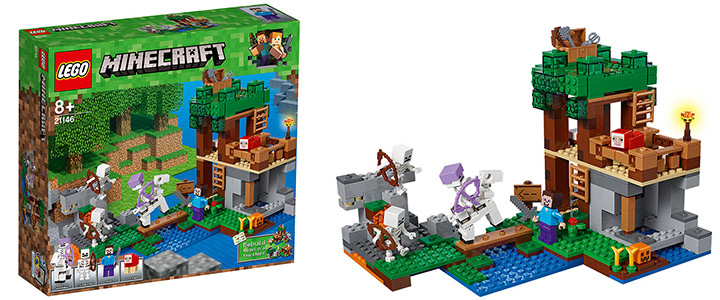 Конструктор Лего Майнкрафт - Нападение на скелет, LEGO Minecraft, 21146