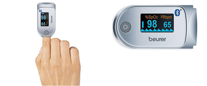 Уред за измерване на пулс и кислород в кръвта Beurer PO 60, С Bluetooth, BEU.454203