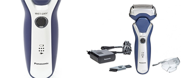 Самобръсначка Panasonic ES-RT37-S503, 3 Бръснещи глави, Синя