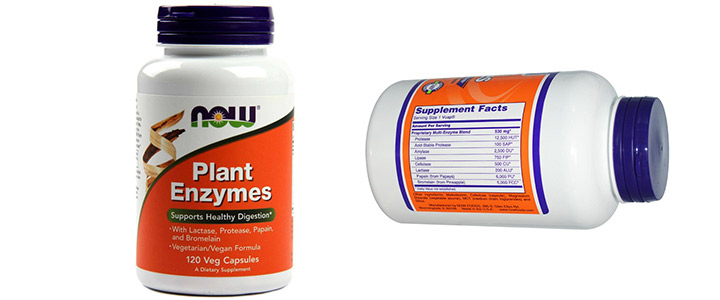 Растителни Ензими - Plant Enzymes - 120 капсули - NOW FOODS, NF2966