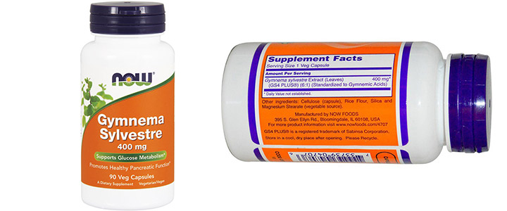 Гимнема Силвестре - Gymnema Sylvestre 400 мг. - 90 капсули - NOW FOODS, NF4707