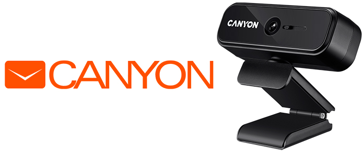 Уебкамера CANYON C2, 720P HD, USB2.0, черна, CNE-HWC2