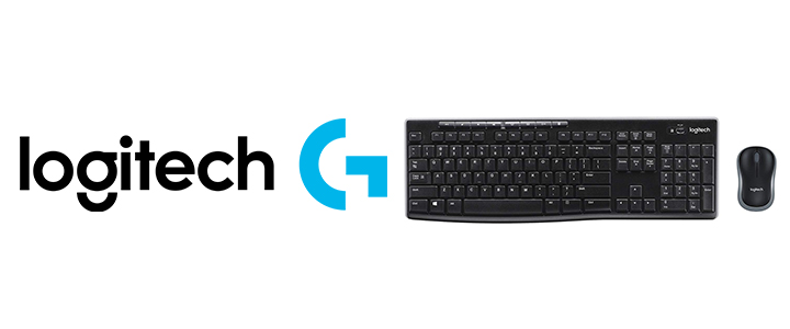 Комплект клавиатура и мишка LOGITECH MK270 WL DESKTOP, черен, 920-004508