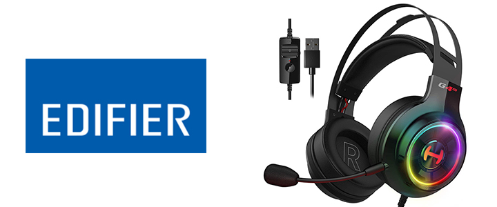 Геймърски слушалки с микрофон Edifier G4 TE, USB, черен, G4-TE 