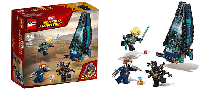 Конструктор Лего Супер Хироус - Нападение с десантен кораб, LEGO Marvel Super Heroes, 76101
