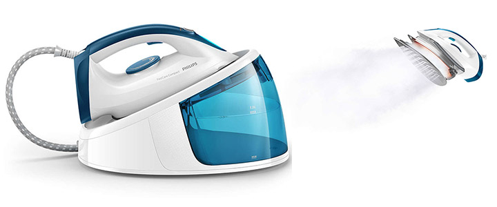 Парогенератор Philips, 5.2 бара налягане, 200 г парен удар, Резервоар 1.3 литра, GC6709/20