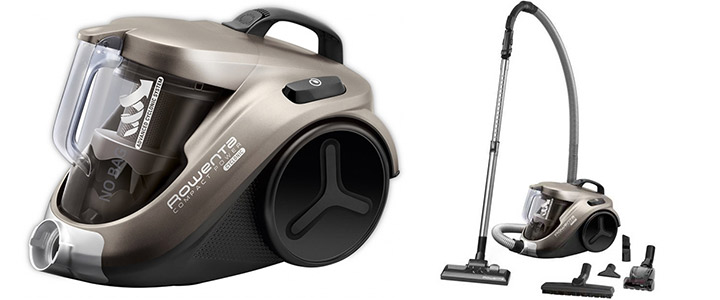 Прахосмукачка без торба Rowenta Compact Power Cyclonic, 750 W, Телескопична тръба, RO3786EA