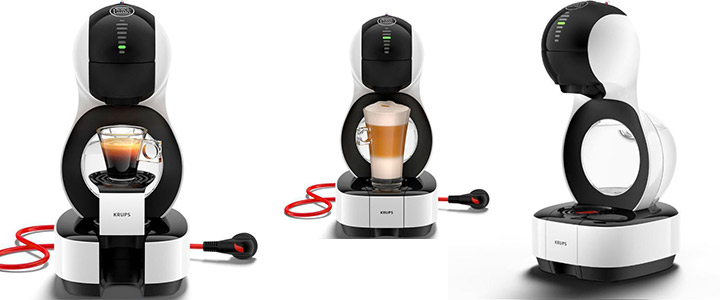 Кафемашина с капсули Krups Dolce Gusto Lumio KP130131, 15 bar, 1600 W, Бял/Черен