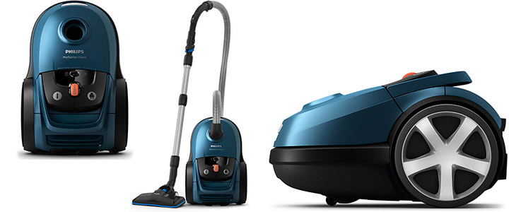 Прахосмукачка с торба Philips FC8783/09 Performer Silent, Енергиен етикет A+AA, Филтър против алергии, 66 dB за тихо почистване, 12 м радиус