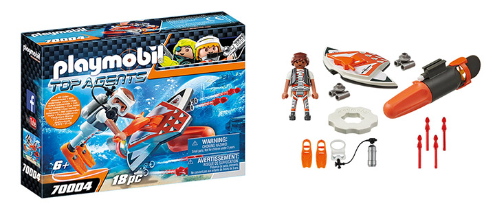 Комплект Playmobil 70004  - Шпионски екип подводно оръдие, 2970004