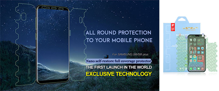 Самовъзстановяващ се протектор LENSUN 360 за IPHONE 12 PRO MAX, обхваща целия телефон, Nano self-restore Ultra technology