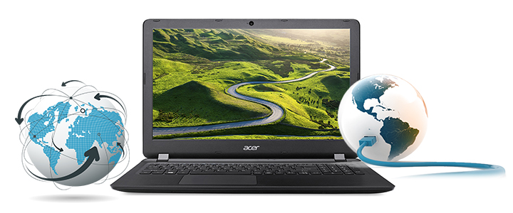 Лаптоп NB Acer Aspire ES1-532G-P3HE, 15.6 инча, Intel Pentium N3710 Quad Core, 1x4GB, 1000GB, NX.GHAEX.034