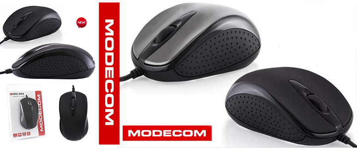 Мишка Modecom M4, Оптична, Жична, Сива, MDC00032, Нови предложения