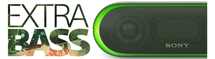 Портативна колона Sony SRS-XB20, Bluetooth, Зелена, SRSXB20G.CE7
