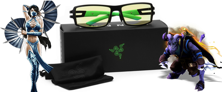 Геймърски очила GUNNAR Razer FPS Amber, Зелени, GUN-RZR-30006