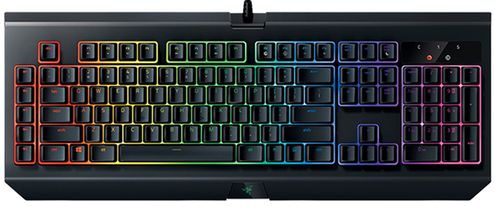 Геймърска клавиатура Razer BlackWidow Chroma V2, US Layout, GREEN SWITCH, RZ03-02030100-R3M1
