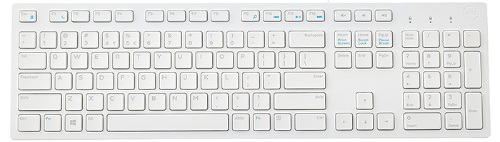 Клавиатура Dell KB216, Wired, Мултимедийна, Бяла, 580-ADGM, Нови предложения