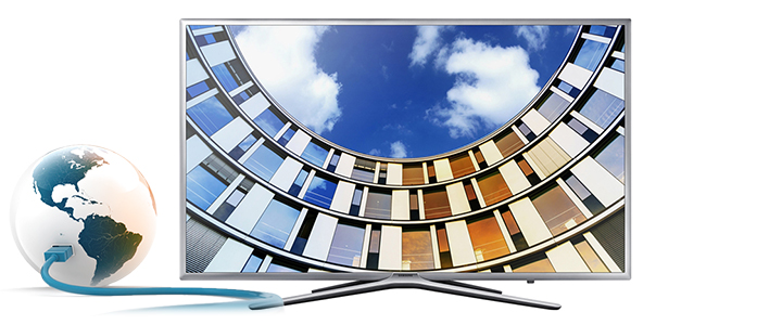 Телевизор Samsung 49M5602, 49 инча, FULL HD LED, SMART, 800 PQI, WiFi, Сребрист, UE49M5602AKXXH