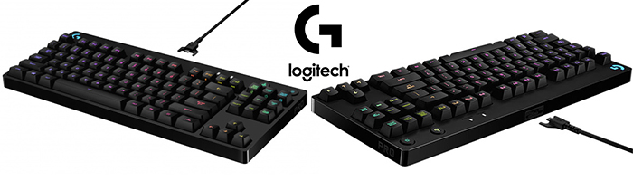 Геймърска механична клавиатура Logitech G Pro, RGB, Compact, Romer-G суичове, LOGITECH-KEY-G-PRO