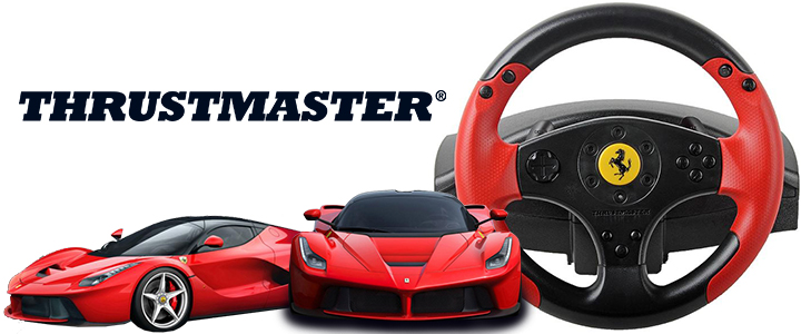 Волан THRUSTMASTER Ferrari Red Legend Edition, За PS3, PC, Червен, THRUST-RW-RLE