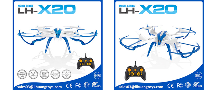 Дрон Privileg LH-X20, 2.4GHz, 6Axis RC Quadcopter, LH-X20, Нови предложения