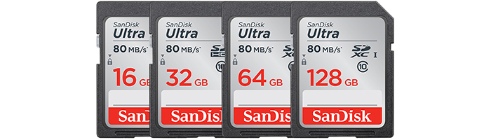 Карта памет SANDISK Ultra SDHC, 16GB, Class 10, 80MB/s, SD-SDUNC-016G-GN6IN