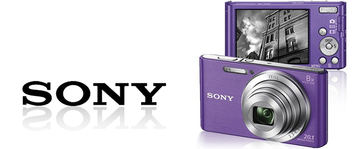 Цифров фотоапарат Sony Cyber Shot DSC-W830 violet + Transcend 8GB micro SDHC UHS-I Premium (with adapter, Class 10), DSCW830V.CE3_TS8GUSDU1