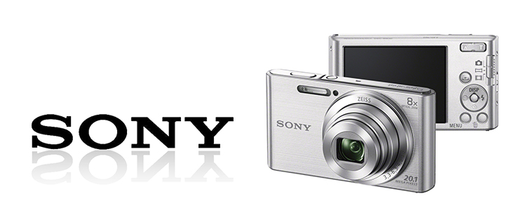 Цифров фотоапарат Sony Cyber Shot DSC-W830 silver + Transcend 8GB micro SDHC UHS-I Premium (with adapter, Class 10), DSCW830S.CE3_TS8GUSDU1
