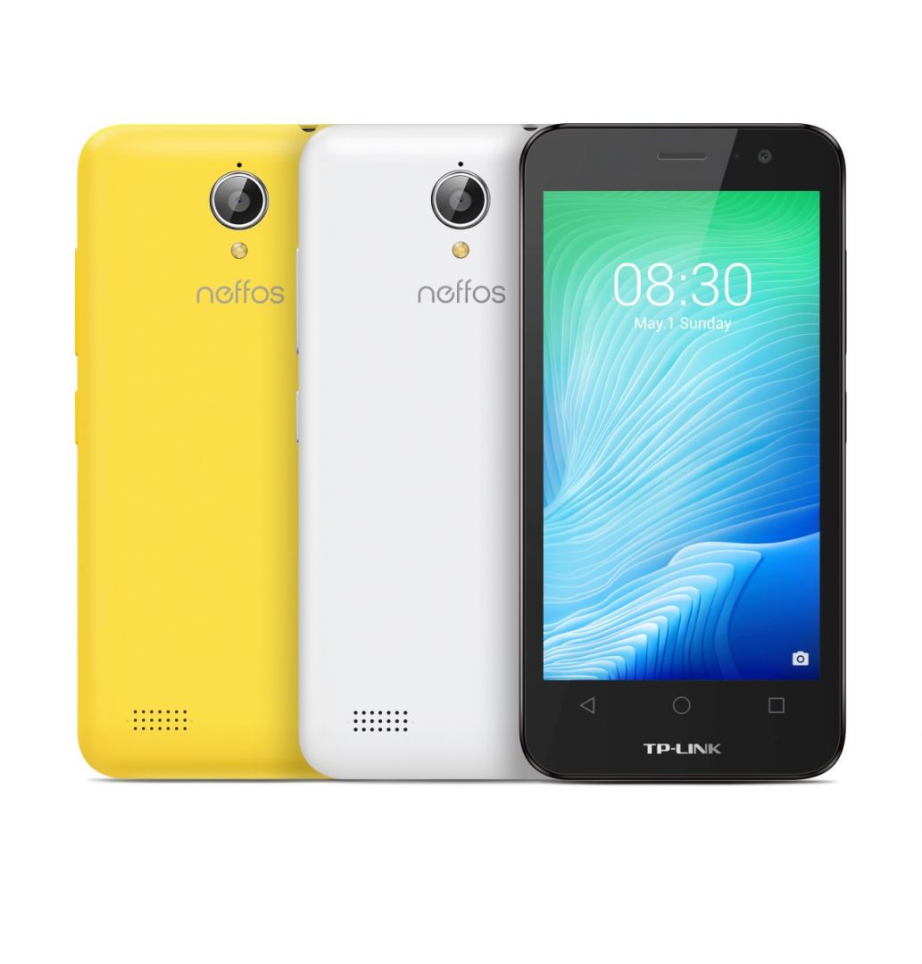 Смартфон TP-Link Neffos Y50 Слънчево жълт, DS, 5MP+2MP, 4.5 инча, 8GB, NeffosY50_yellow_VZ