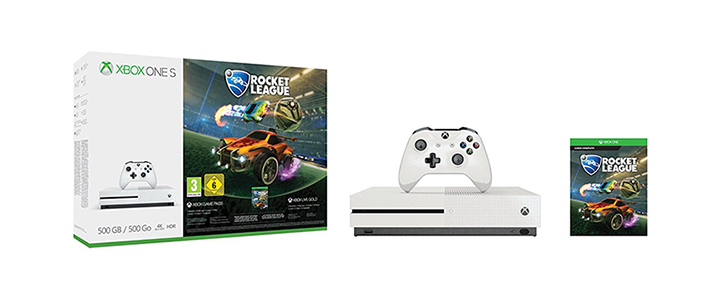 Конзола Xbox One S 500GB Konsole - Rocket League Bundle