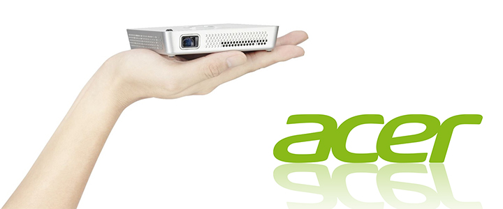 Проектор Acer C101i, LED, WVGA, 150Lm,  100000/1, HDMI, 180g, USB power out, EU/UK/Swiss Power, MR.JQ411.001