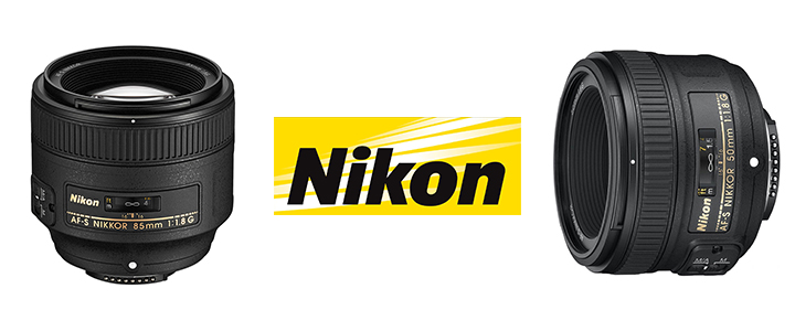 Обектив Nikon AF-S 85mm f/1.8G Nikkor Lens for Nikon Digital SLR Cameras+Обектив Nikon AF-S NIKKOR 50mm f/1.8G