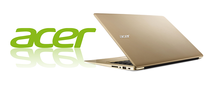 Лаптоп Acer Aspire Swift 3 Ultrabook, Intel Core i5-7200U (up to 3.10GHz, 3MB), 14.0 инча, NX.GKKEX.031_U7Z-00003