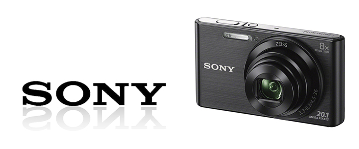Цифров фотоапарат Sony Cyber Shot DSC-W830 black + Transcend 8GB micro SDHC UHS-I Premium (with adapter, Class 10), DSCW830B.CE3_TS8GUSDU1